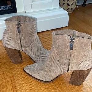 Tan booties